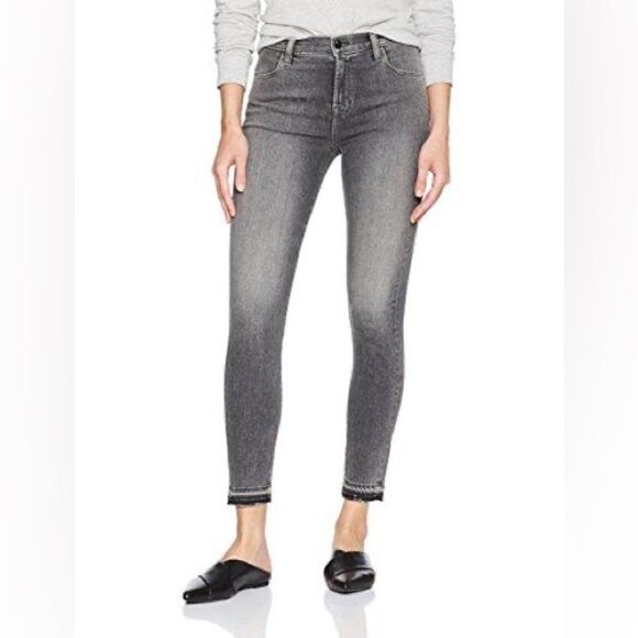 ALANA HIGH RISE CROP SKINNY JEANS IN EARL GREY, J BRAND 28 - Picture 1 of 10